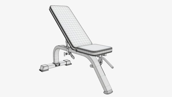 Adjustable flat weight bench 03