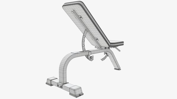 Adjustable flat weight bench 03