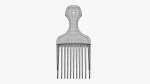 Afro pick hairdresser hair comb