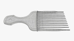 Afro pick hairdresser hair comb