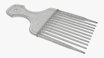 Afro pick hairdresser hair comb