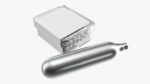 Air pistol bullet box and gas cylinder