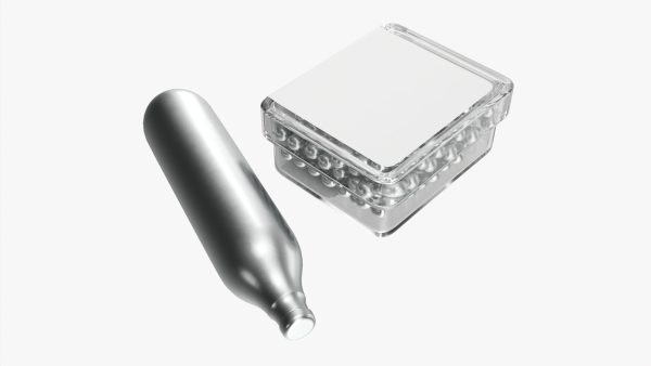 Air pistol bullet box and gas cylinder