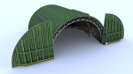 Aircraft Shelter Low Poly - Seamless textures