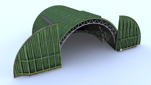 Aircraft Shelter Low Poly - Seamless textures