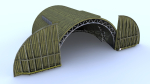 Aircraft Shelter Low Poly - Seamless textures