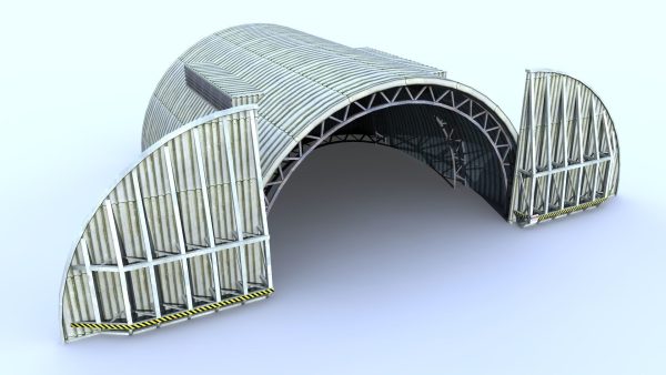 Aircraft Shelter Low Poly - Seamless textures