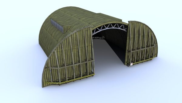 Aircraft Shelter Low Poly - Seamless textures