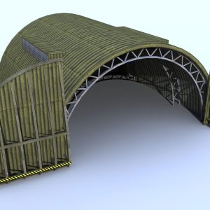Aircraft Shelter Low Poly - Seamless textures