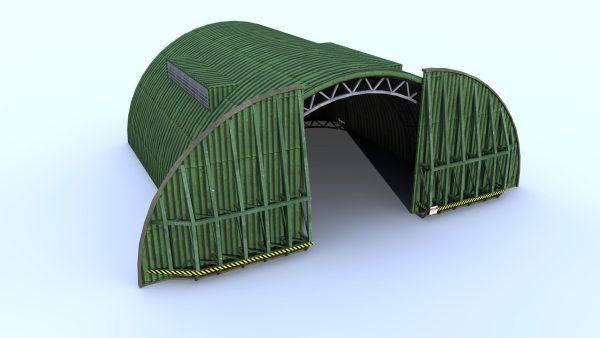 Aircraft Shelter Low Poly - Seamless textures