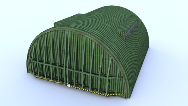 Aircraft Shelter Low Poly - Seamless textures
