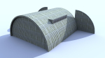 Aircraft Shelter Low Poly - Seamless textures