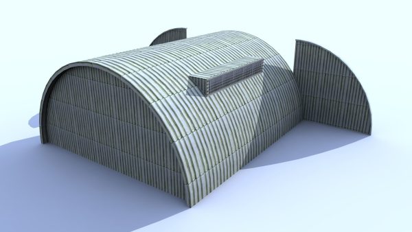 Aircraft Shelter Low Poly - Seamless textures