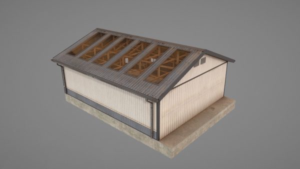 Airfield Hangar 12m Vr2 DARK
