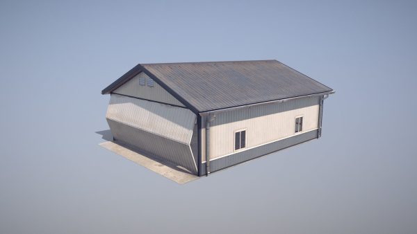 Airfield Hangar 12m Vr2 DARK