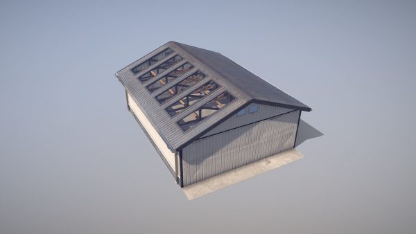 Airfield Hangar 12m Vr2 DARK