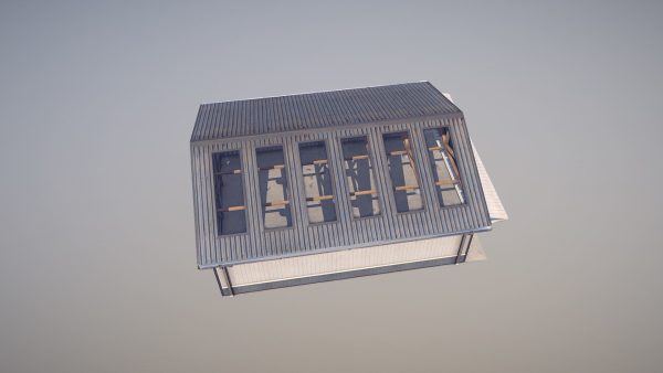 Airfield Hangar 12m Vr2 DARK