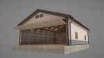 Airfield Hangar 12m Vr2 DARK