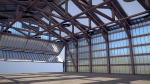 Airfield Hangar 12m Vr2 DARK