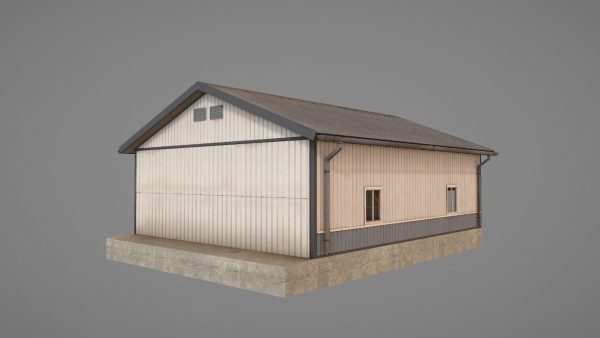 Airfield Hangar 12m Vr2 DARK