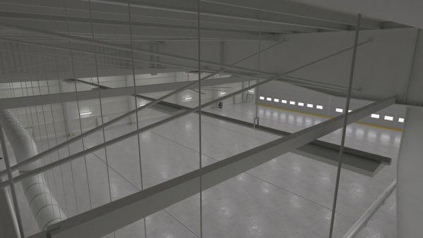 Airplane Hangar Interior 1