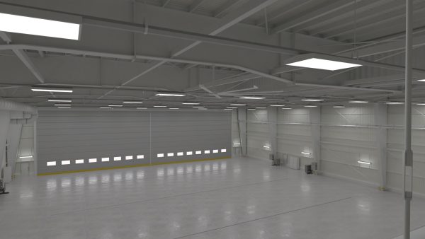Airplane Hangar Interior 1