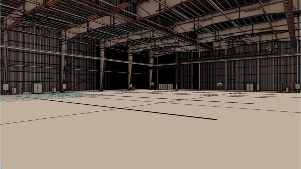 Airplane Hangar Interior 1