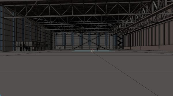 Airplane Hangar Interior 2