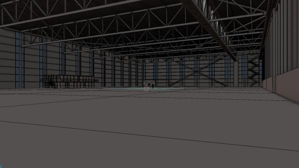 Airplane Hangar Interior 2