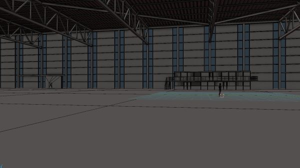 Airplane Hangar Interior 2