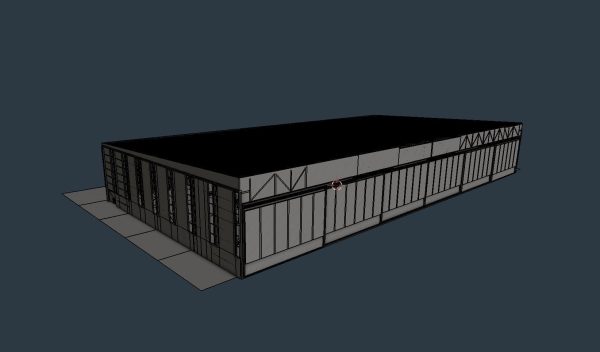 Airplane Hangar Interior 2