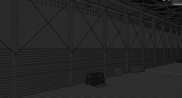 Airplane Hangar Interior 4