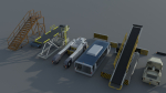 Airport engineering vehicles
