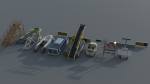 Airport engineering vehicles