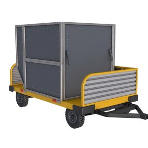Airport Luggage Trolley with Contain