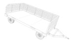 Airport Luggage Trolley with Contain