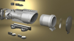 Airsoft Trijicon 6x48 Dual Illuminated ACOG Optic Hollow body