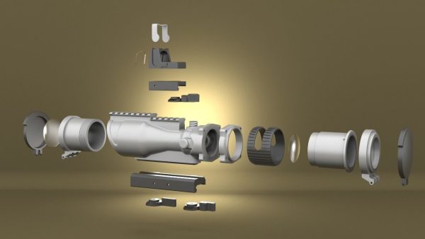 Airsoft Trijicon 6x48 Dual Illuminated ACOG Optic Hollow body