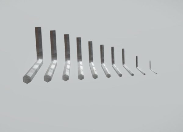 Allen key hexagon head screwdriver tool PBR 10 pcs
