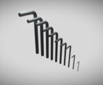 Allen Key Set 1 - 10 mm Dark Steel AR VR PBR