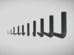 Allen Key Set 1 - 10 mm Dark Steel AR VR PBR