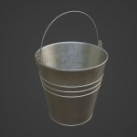 Aluminium Brushed Worn Steel Bucket