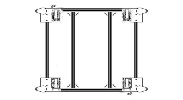 Aluminum Robot Structure - Enclosed