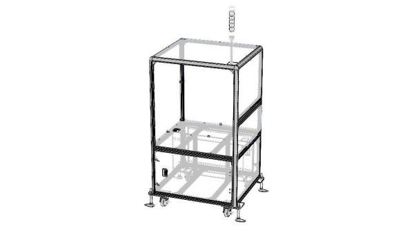Aluminum Robot Structure - Enclosed
