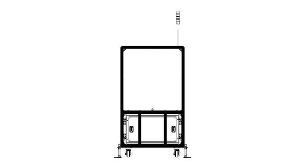 Aluminum Robot Structure - Enclosed