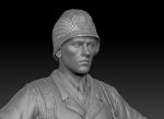 American Soldier World War high Poly