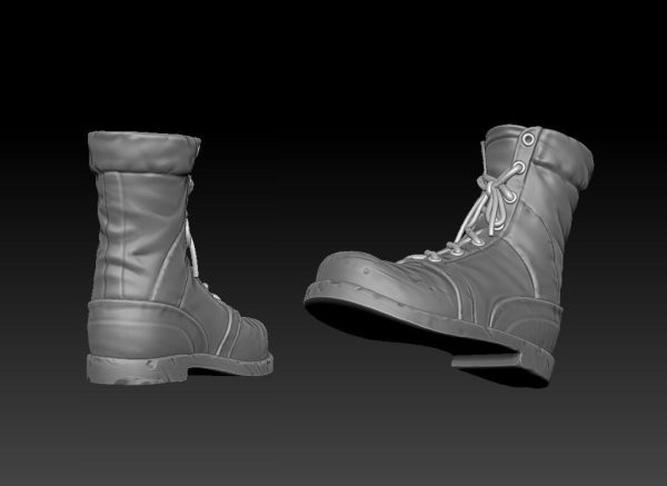 American Soldier World War high Poly