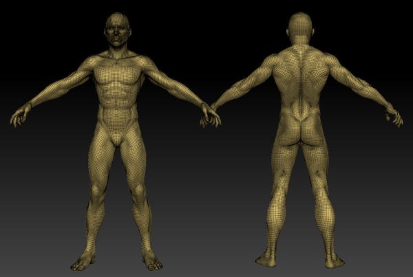 American Soldier World War high Poly