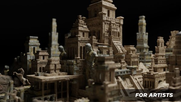 Ancient Temple 2 - Ruins of the temple - 3D Kitbash Asset Pack