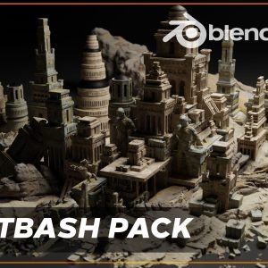 Ancient Temple 2 - Ruins of the temple - 3D Kitbash Asset Pack